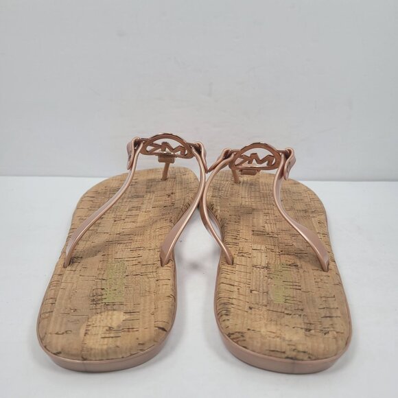 Michael Kors MK Mira Jelly Thong  Women's Rose Gold Sandals US Size 10 - Picture 4 of 8